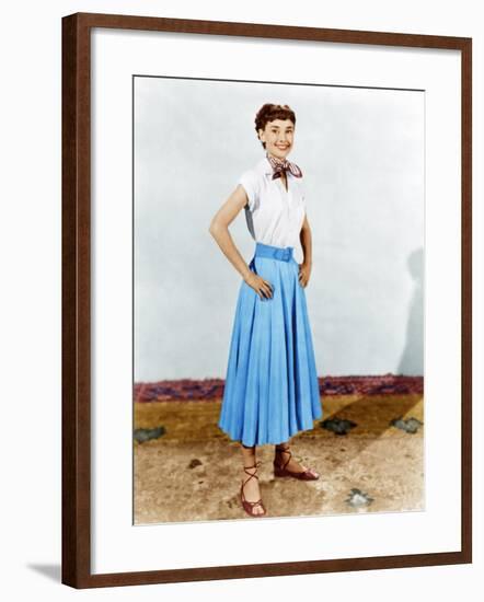 Roman Holiday, Audrey Hepburn, 1953-null-Framed Photo