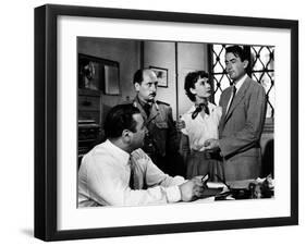 Roman Holiday, Audrey Hepburn, Gregory Peck, 1953-null-Framed Photo