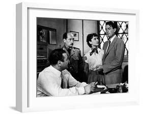 Roman Holiday, Audrey Hepburn, Gregory Peck, 1953-null-Framed Photo