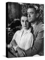 Roman Holiday, Audrey Hepburn, Gregory Peck, 1953-null-Stretched Canvas