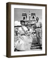 Roman Holiday, Audrey Hepburn, Gregory Peck, 1953-null-Framed Photo