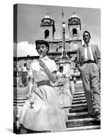 Roman Holiday, Audrey Hepburn, Gregory Peck, 1953-null-Stretched Canvas