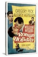 Roman Holiday, Audrey Hepburn, Gregory Peck, 1953-null-Stretched Canvas