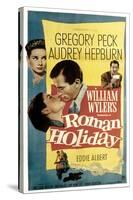 Roman Holiday, Audrey Hepburn, Gregory Peck, 1953-null-Stretched Canvas