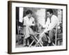 Roman Holiday, Audrey Hepburn, Gregory Peck, Playing CArds on Set, 1953-null-Framed Photo