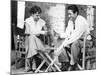 Roman Holiday, Audrey Hepburn, Gregory Peck, Playing CArds on Set, 1953-null-Mounted Photo