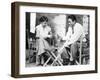 Roman Holiday, Audrey Hepburn, Gregory Peck, Playing CArds on Set, 1953-null-Framed Photo