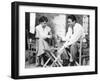 Roman Holiday, Audrey Hepburn, Gregory Peck, Playing CArds on Set, 1953-null-Framed Photo