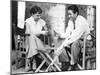 Roman Holiday, Audrey Hepburn, Gregory Peck, Playing CArds on Set, 1953-null-Mounted Photo