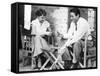 Roman Holiday, Audrey Hepburn, Gregory Peck, Playing CArds on Set, 1953-null-Framed Stretched Canvas