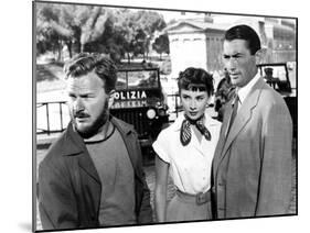 Roman Holiday, Eddie Albert, Audrey Hepburn, Gregory Peck, 1953-null-Mounted Photo