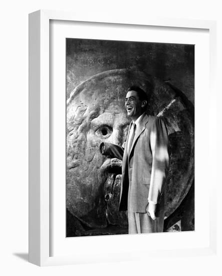 Roman Holiday, Gregory Peck, 1953-null-Framed Photo