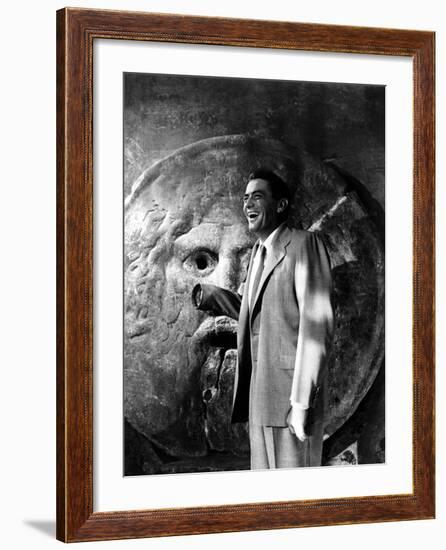 Roman Holiday, Gregory Peck, 1953-null-Framed Photo