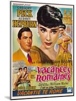 Roman Holiday, Gregory Peck, Audrey Hepburn, 1953-null-Mounted Art Print