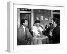 Roman Holiday, Gregory Peck, Audrey Hepburn, Eddie Albert, 1953-null-Framed Photo