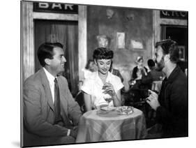 Roman Holiday, Gregory Peck, Audrey Hepburn, Eddie Albert, 1953-null-Mounted Photo