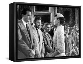 Roman Holiday, Gregory Peck, Eddie Albert, Audrey Hepburn, 1953-null-Framed Stretched Canvas