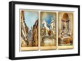 Roman Holidays - Vintage Cards Series-Maugli-l-Framed Art Print