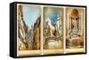Roman Holidays - Vintage Cards Series-Maugli-l-Framed Stretched Canvas