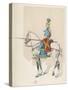 Roman Horse Soldier-Louis Vallet-Stretched Canvas