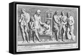 Roman Husband Dies-Pietro Sante Bartoli-Framed Stretched Canvas