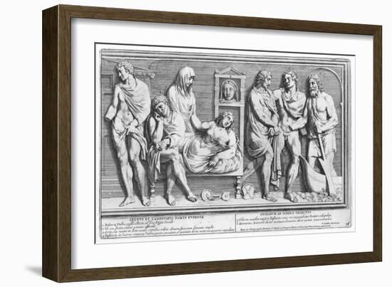 Roman Husband Dies-Pietro Sante Bartoli-Framed Art Print