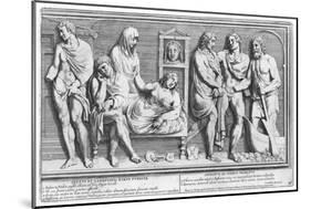 Roman Husband Dies-Pietro Sante Bartoli-Mounted Art Print