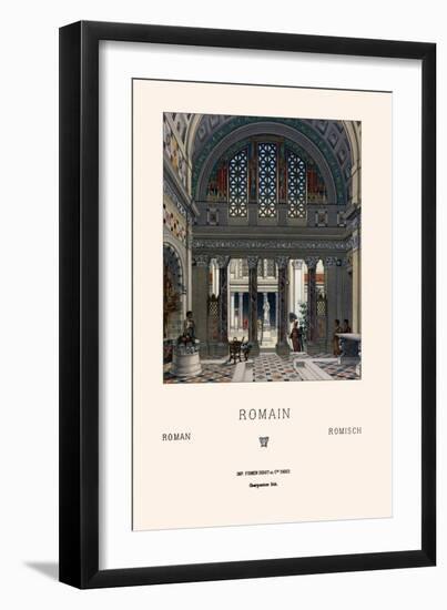 Roman Interior-Racinet-Framed Art Print
