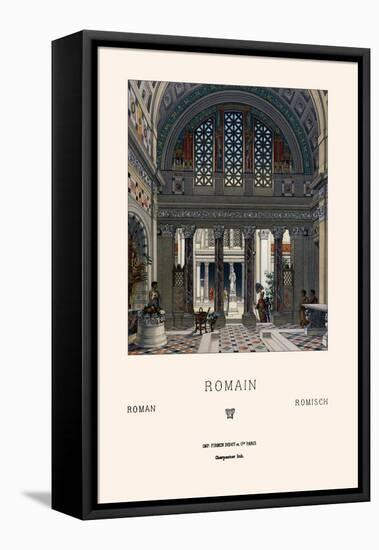 Roman Interior-Racinet-Framed Stretched Canvas