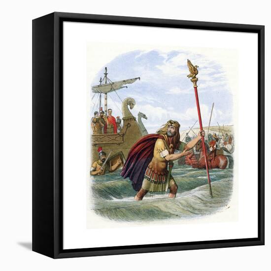 Roman Invasion of Britain, 1st Century BC-null-Framed Stretched Canvas