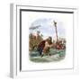 Roman Invasion of Britain, 1st Century BC-null-Framed Giclee Print