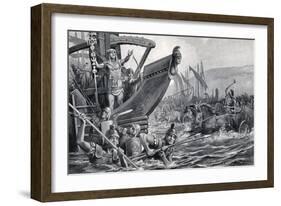 Roman Invasion of Britain-G.F. Scott Elliot-Framed Art Print