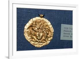 Roman Jewellery Gold Pendant, Head of Gorgon, 2nd century-Unknown-Framed Giclee Print