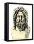 Roman Jupiter, or Zeus in Greek Mythology, God of the Sky and of Laws-null-Framed Stretched Canvas