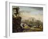 Roman Landscape with Shepherds-Jan Weenix-Framed Giclee Print
