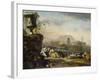 Roman Landscape with Shepherds-Jan Weenix-Framed Giclee Print