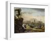 Roman Landscape with Shepherds-Jan Weenix-Framed Giclee Print