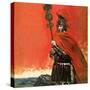 Roman Legionary in Front of Hadrian's Wall-Graham Coton-Stretched Canvas