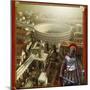 Roman Legionnaire with a Roman City and Coliseum-Stocktrek Images-Mounted Art Print