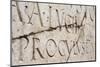 Roman Lettering in Herculaneum, UNESCO World Heritage Site, Campania, Italy, Europe-Martin Child-Mounted Photographic Print