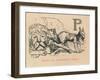 'Roman Lion and Falerian Jackass', 1852-John Leech-Framed Giclee Print