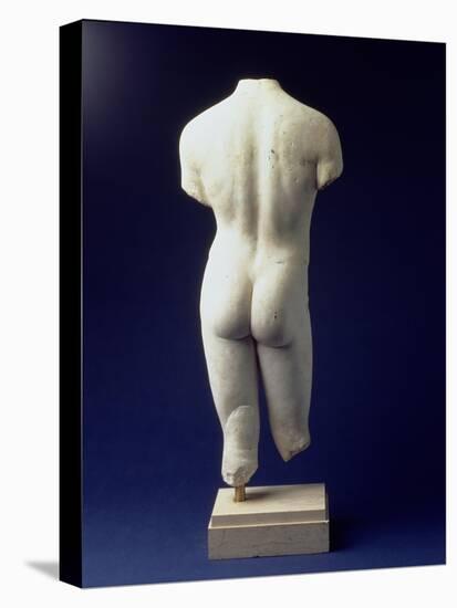 Roman Male Torso of a Youthful Figure, after a Polyclitan Bronze Original of the 5th Century BC-null-Stretched Canvas