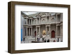 Roman Market Gate of Miletus at the Pergamon Museum, Museum Island, Berlin, Germany-null-Framed Art Print