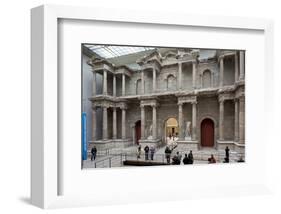 Roman Market Gate of Miletus at the Pergamon Museum, Museum Island, Berlin, Germany-null-Framed Art Print