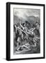 Roman Massacre of Druids-G.F. Scott Elliot-Framed Art Print