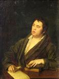 Portrait of the Poet Ivan A. Krylov, 1812-Roman Maximovich Volkov-Framed Stretched Canvas