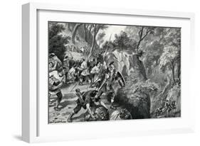 Roman Merchants Attacked by Britons-G.F. Scott Elliot-Framed Art Print