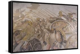 Roman Mosaic, Battle Between Alexander and Darius, from Pompeii House of the Faun-Eleanor Scriven-Framed Stretched Canvas