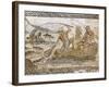 Roman Mosaic Dating from the 2 AD, from the Villa of the Nile at Leptis Magna, Tripoli, Libya-Rennie Christopher-Framed Photographic Print