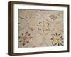 Roman Mosaic, Floral Decoratio, Ostia Antica, Italy-Prisma Archivo-Framed Photographic Print